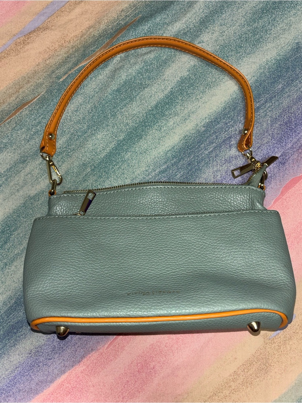 Divina Firenze leather Mint shoulder bag